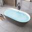 67 Inch Freestanding Soaking Acrylic Bathtub In Matte Grey