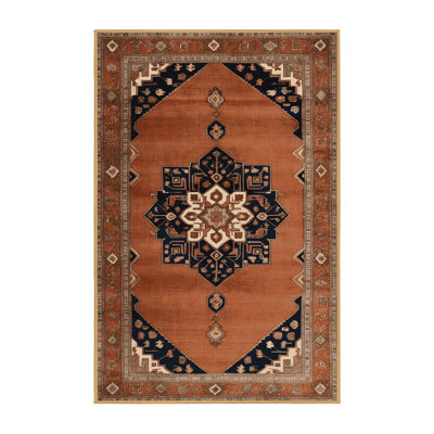 Machine Washable Persian Brown Area Rug