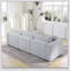 Canapé modulaire 106,3 pouces pour 3 personnes avec sièges confortables et design distinctif pour les chambres modernes-108496752
