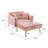 Gottman Upholstered Accent Chair with Ottoman-68868892