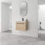 Meuble-lavabo simple 23,63 po avec plateau en résine Nivi