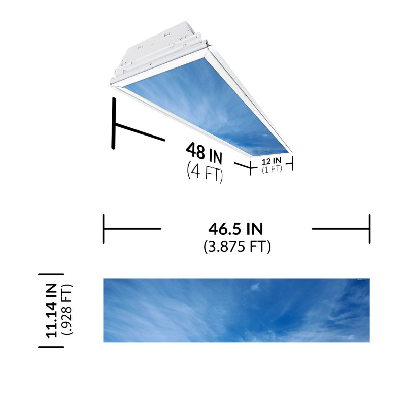 Cloud Rectangle Fixture Component Ceiling Light