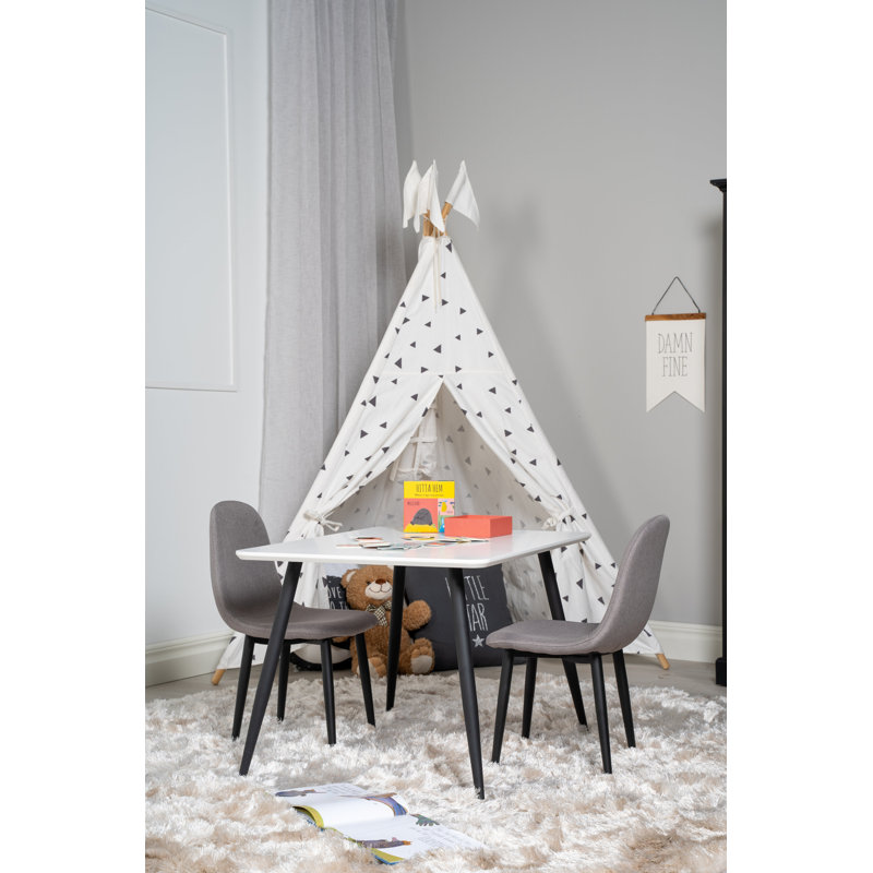Lewes 2 - Person Dining Set, Grey, Grey