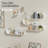 Metal Floating Shelf for Book, Wall Mounted Shelves for Accents Display, Corner Decorative Shelf, Unique 3 Pieces Design-1855885121