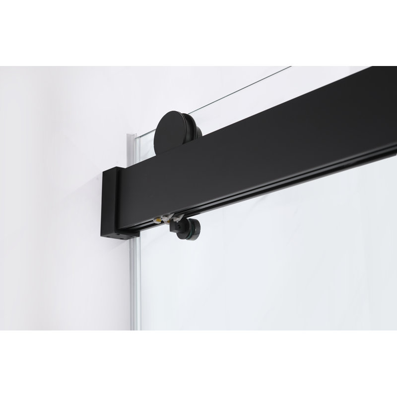 60"W x 60"H Double Sliding Shower Door | Tempered Glass | Fully Frameless | Installed On The Bathtub, Silver