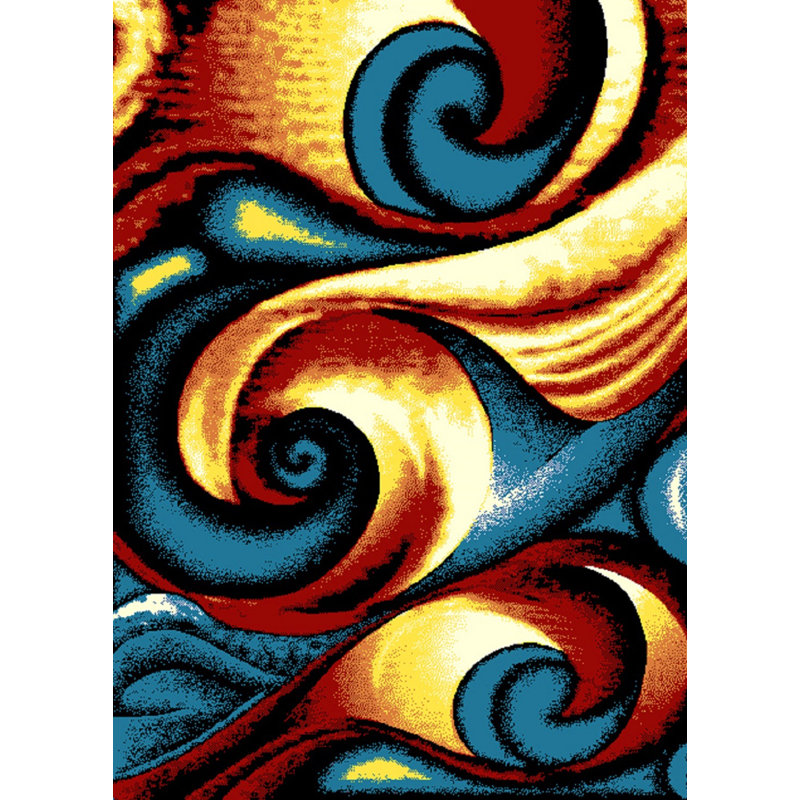 Littell Abstract Indoor Rug, Rectangle 2' x 7'