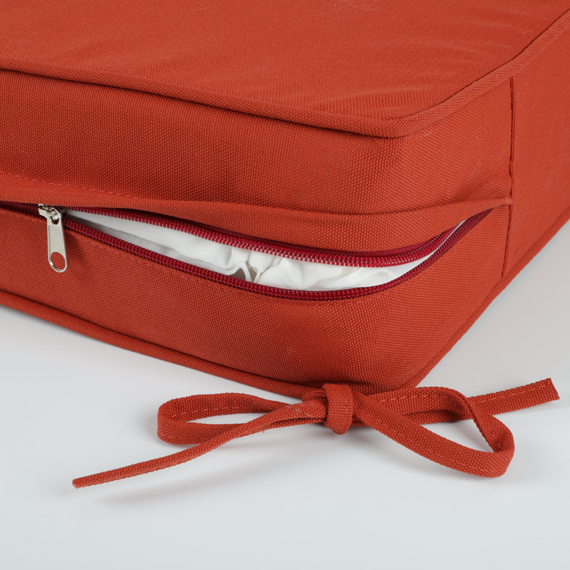 Bryant Outdoor Deep Seat Cushions with Removable Covers, Orange 
