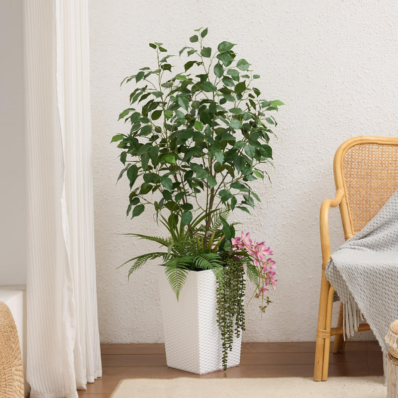 Anietra 120cm Faux Olive Tree Tree in Pot