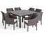 Ensemble repas d’extérieur 9 pièces avec coussins Elledge-68649188