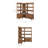 Billups 3 Piece Corner Bookshelf Set With Wide And Narrow Bookshelves In Walnut-857954018