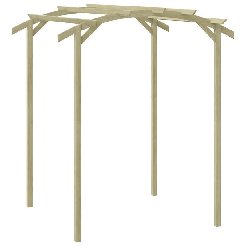 180cm W x 197cm D Wood Arbour in Green