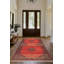 Tapis oriental rouge en polyester imprimé à la machine Susan-252030925
