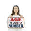 Age Is Just A Number 12 Inch x 18 Inch Novelty Aluminum Sign