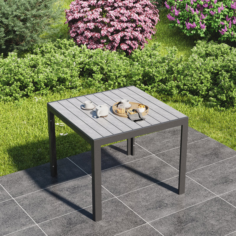 Rectangular Aluminum Outdoor Patio Dining Table