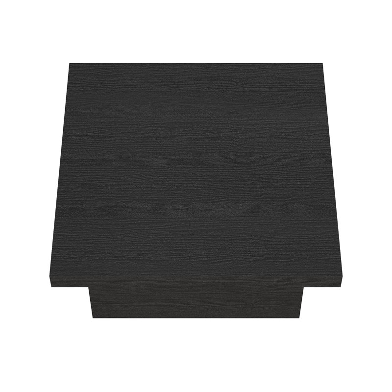 Table basse Caomhan Block, 16.1" H x 35.4" L x 35.4" W, Chêne noir