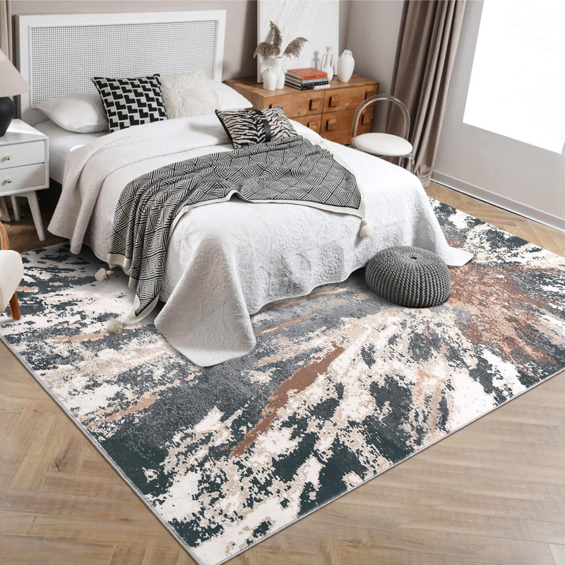 Tapis lavable pour salon moderne 9 x 12