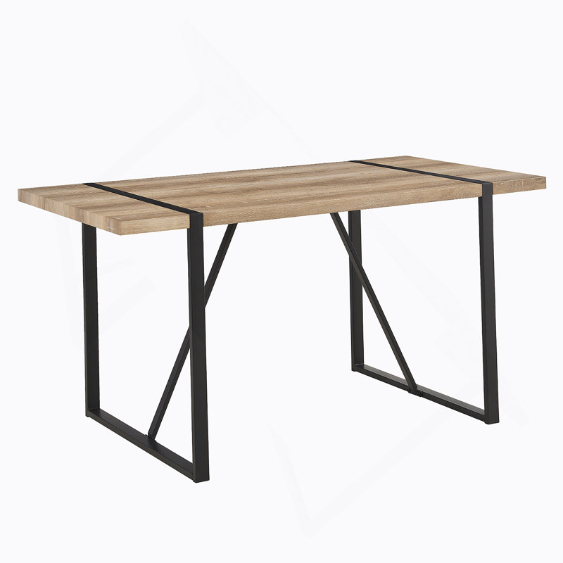 Table de salle à manger 55 po, Black, Wood