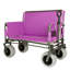 Chariot de chariot pliant convertible 3-en-1 robuste avec banc et rangement - 500 lb