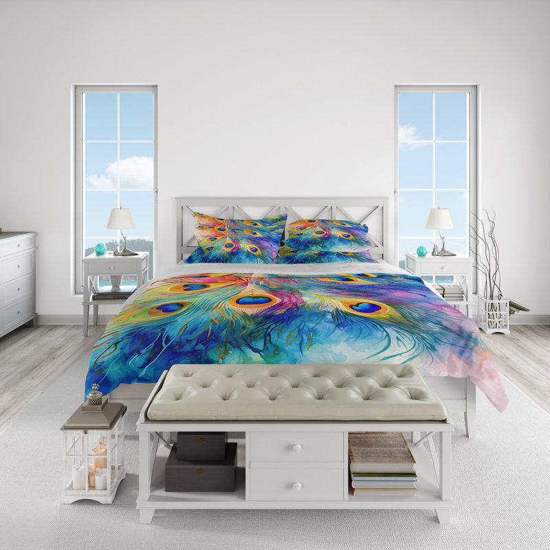 Abstract Duvet Cover, King Duvet Cover + 2 King Shams