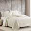 Ensemble de taies décoratives modernes matelassées 100% soyeuses Eucalyptus-78548537-78548535
