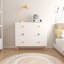 Commode 3 tiroirs, table de chevet pour bébé, armoire de rangement pour enfant-710202174