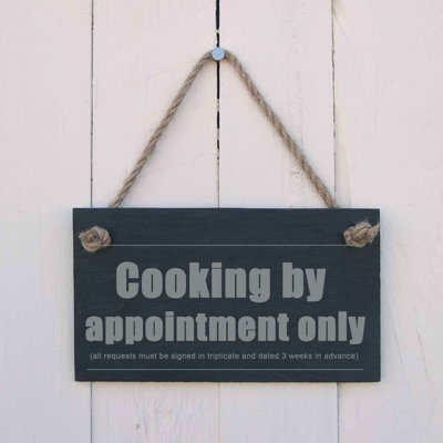 Cooking by Appointment Sign