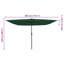 Garden Parasol with LED Strip Lights Polyester and Steel Sun Shade-1163912433