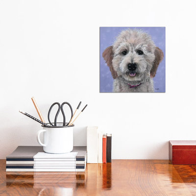 Rosie The Goldendoodle - Wrapped Canvas Print
