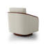 Upholstered Swivel Barrel Chair-1053755034