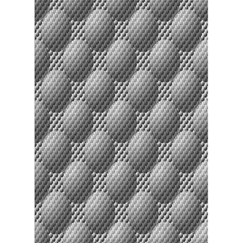 Tapis zone grise à motifs, Rectangle 4 pi x 6 pi