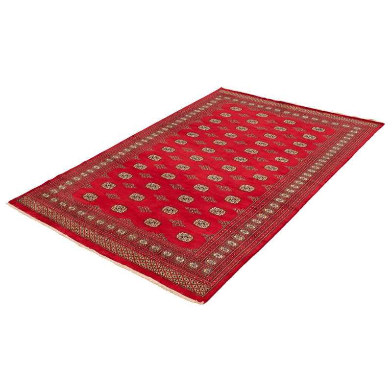 Tapis rouge 6 pi 8 po x 10 pi 0 po Finha Peshawar Bokhara