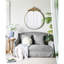 Grand miroir mural en métal doré, miroir surélevé de style chambre à coucher de style salon 36 "x 41"