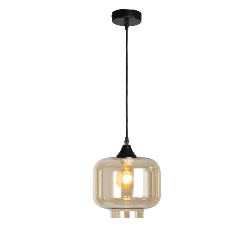 Aevin 1 - Light Pendant, Amber, Black