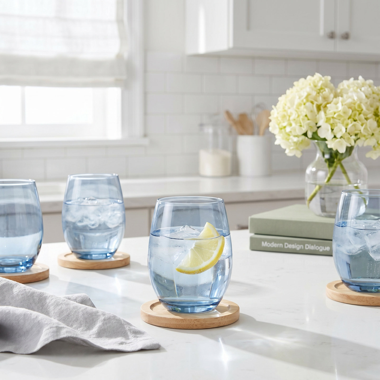 Veneto Crystal Stemless Wine Glass, Frost