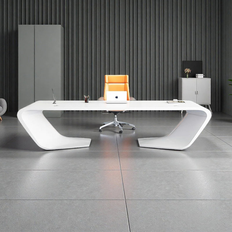 Bureau simple et moderne, H 29,53 po x l 94,49 po x P 31,5 po