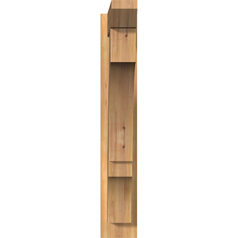 Persienne balboa à lattes en bois rustique, P 22 po x H 34 po, Cèdre rouge de l'Ouest l 5 1/2 po (lisse)