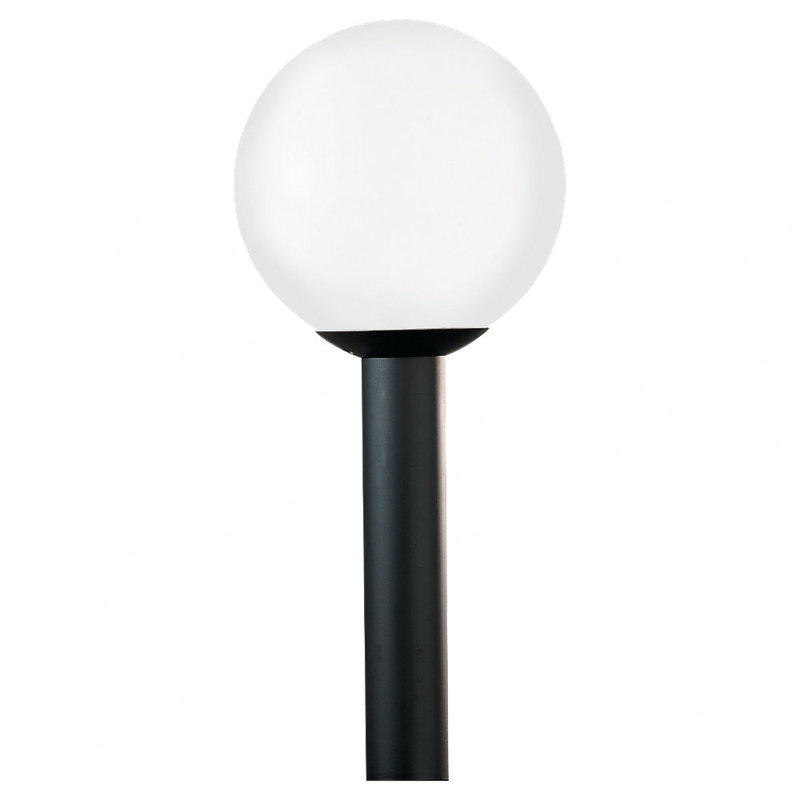 Lampadaire d'extérieur à une lumière de génération Lighting , H 15 po x l 14 po, Noir