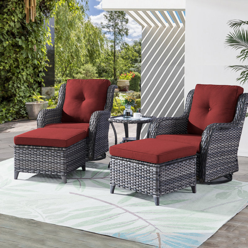 Carolina 2 - Person Patio Conversation Set with Cushions, Gray