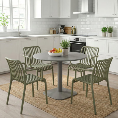 4 - Person Steel Dining Set
