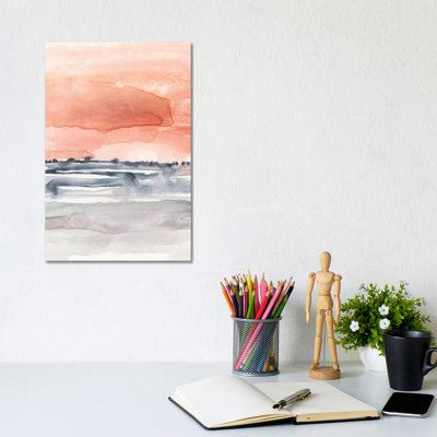 Coral Sky II by Jennifer Goldberger - Wrapped Canvas Print