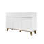 Commode 3 tiroirs + 3 portes blanches