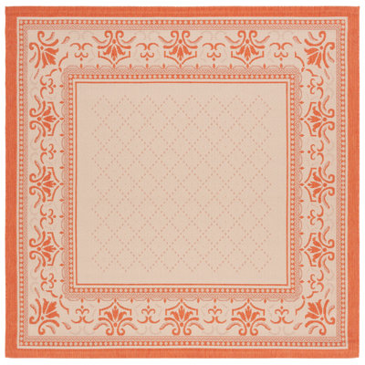 Tapis intérieur / extérieur brun clair / rouge Arneshia