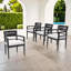 Ensemble de chaises de patio en aluminium 4 pièces avec coussins Sunbrella