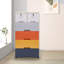 Armoire de rangement en plastique 6 tiroirs Julane-186840072