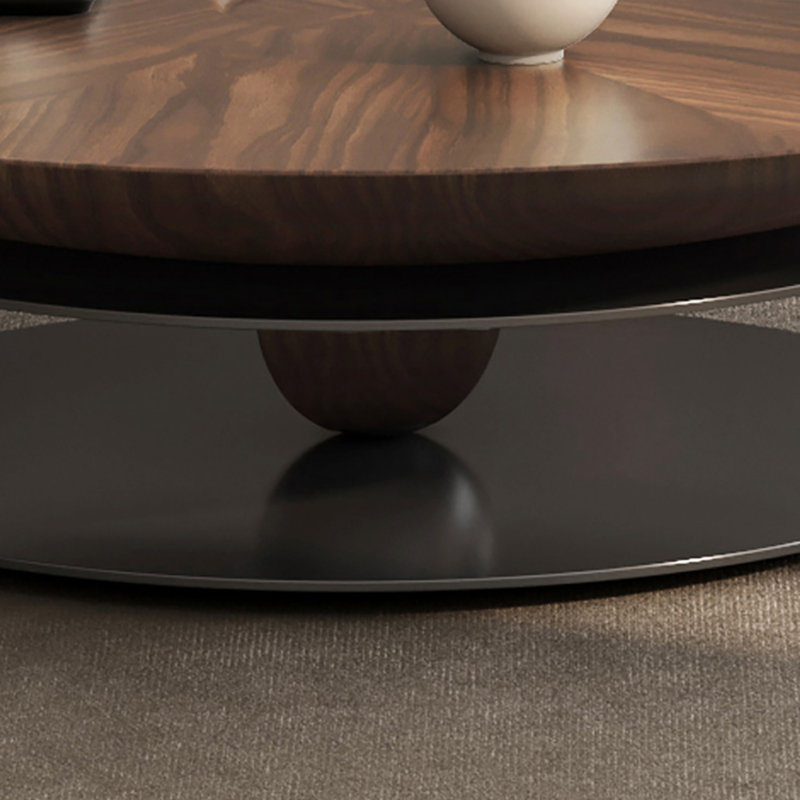 Modern round coffee table combination, 13.4" H x 39.4" L x 39.4" W 