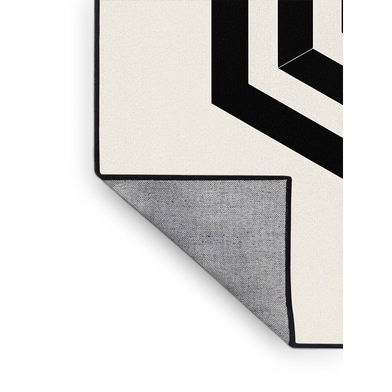 Tapis gris lavable à la machine Patrizius Labyrinth Labyrinth, 3 X 5