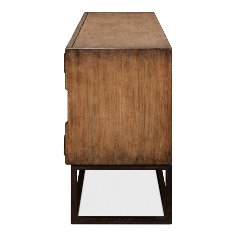 Aztec 80'' W Solid Wood Sideboard, Brown