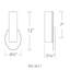 Loft 1 - Light LED Armed Sconce-39598093-39598095