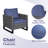 Nazime 6 - Pieces Outdoor Patio Sofa Seating Group with Ottomans and Cushions-1098628434