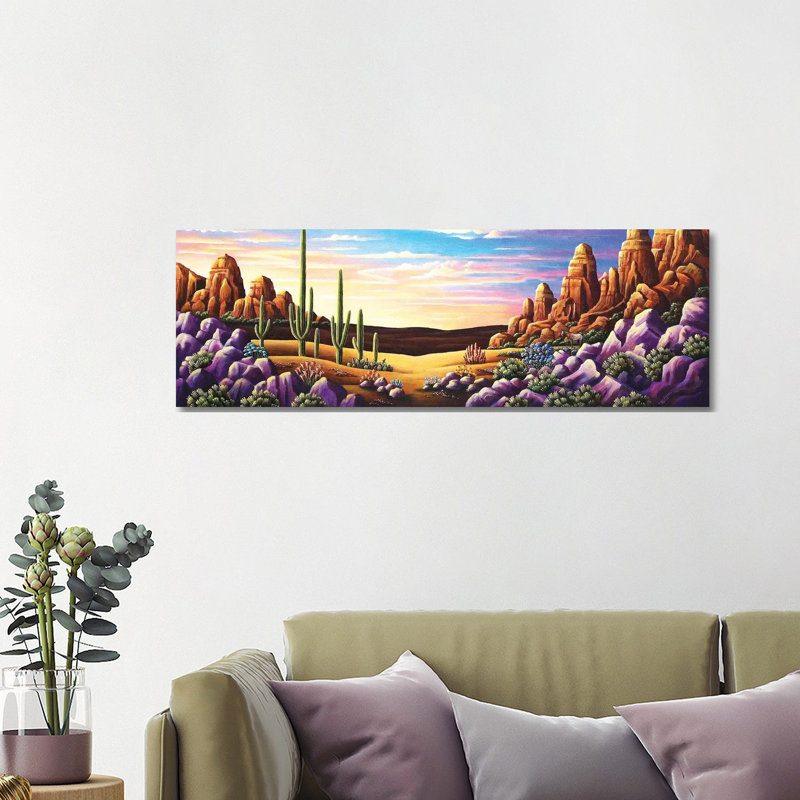 Red Rocks XI by Andy Russell - Wrapped Canvas Panoramic Print, 152.4 cm H x 50.8 cm W x 3.175 cm D